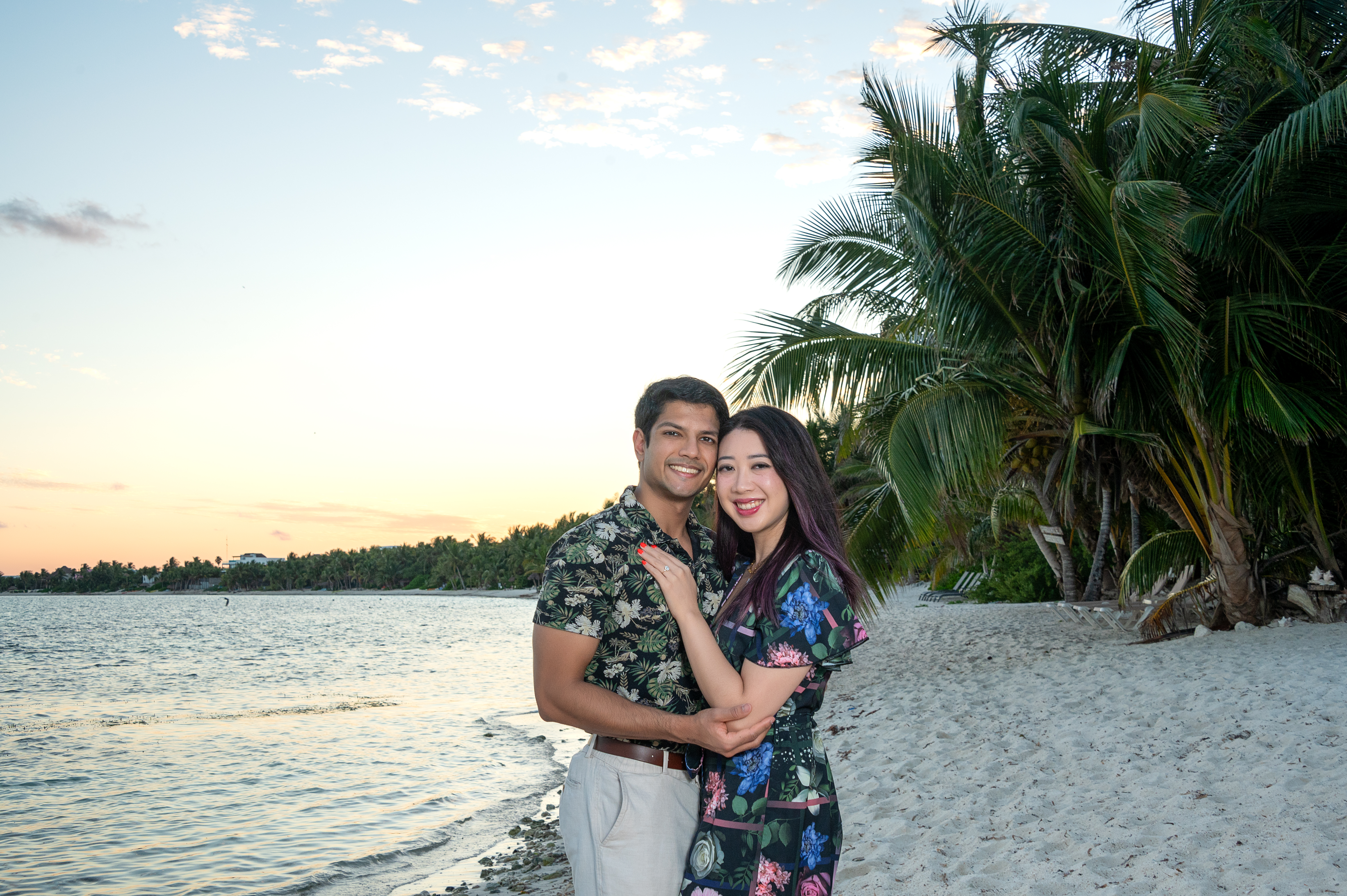 Karmay and Daryl engagement photo